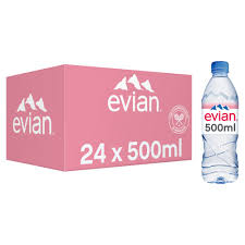 Evian Natural Mineral Water 24×500ml